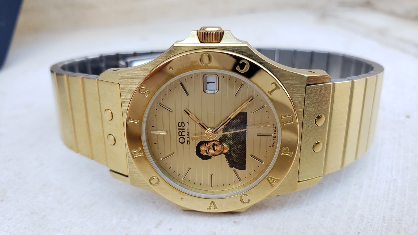 Rare Mint Oris Saddam Hussein Of Iraq 🇮🇶 33mm Quartz Mens Watch