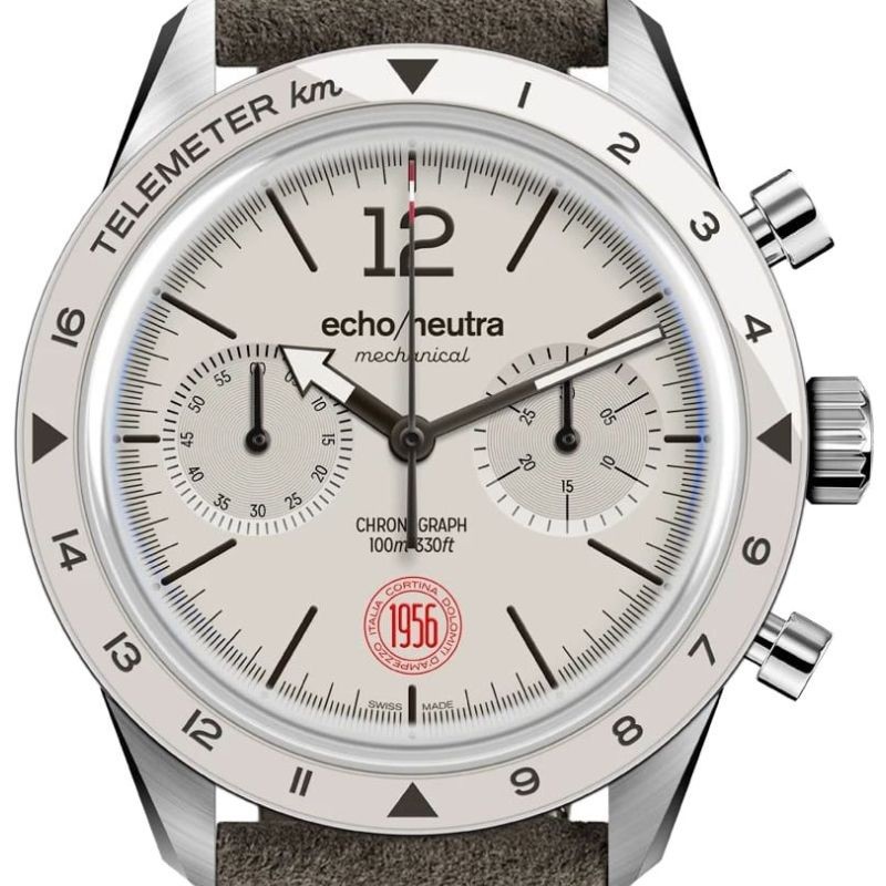 Echo/Neutra Cortina 1956 | Ivory Chronograph Swiss Made Hand winding LIMITED