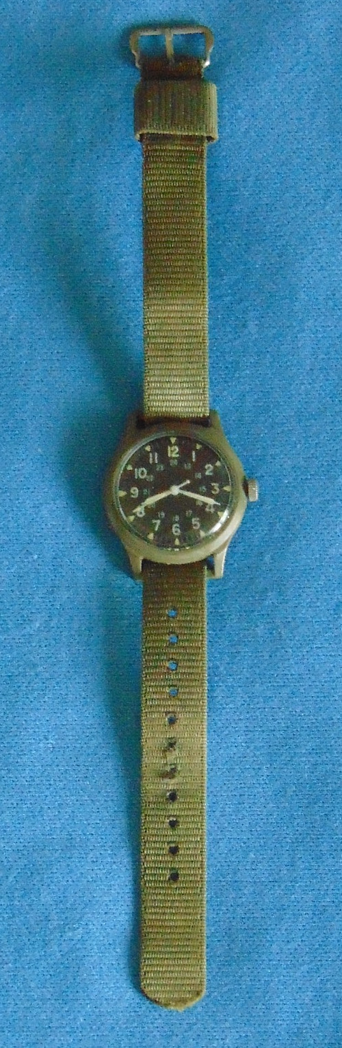 VTG. VIETNAM WAR ERA DATED 1969 BENRUS 46374 WATCH