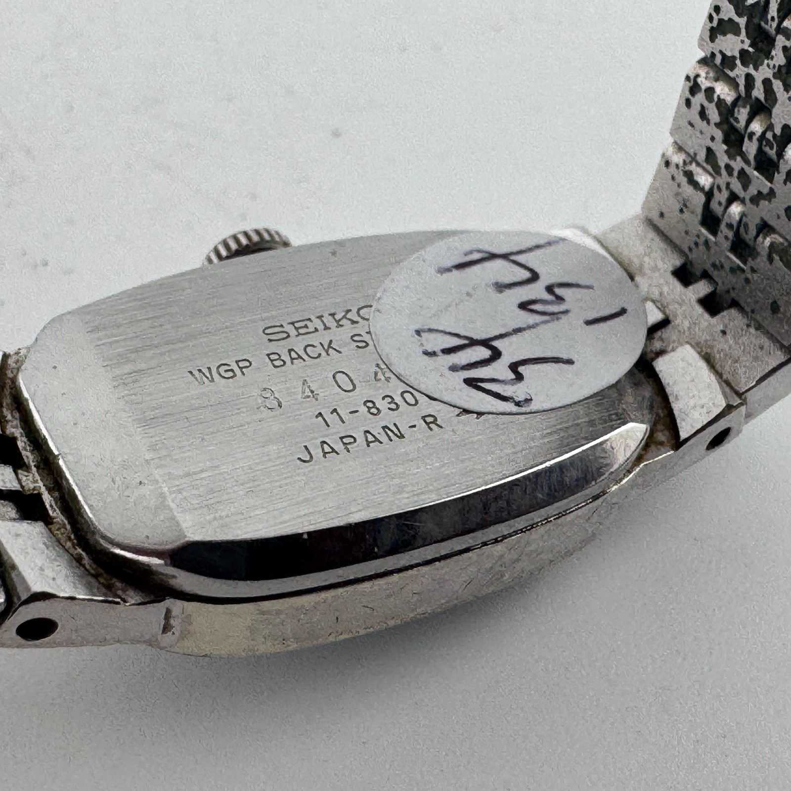 VTG Seiko Watch 11-8300 Women Hand Winding Mechanical Silver Blue 17 Jewels 7″