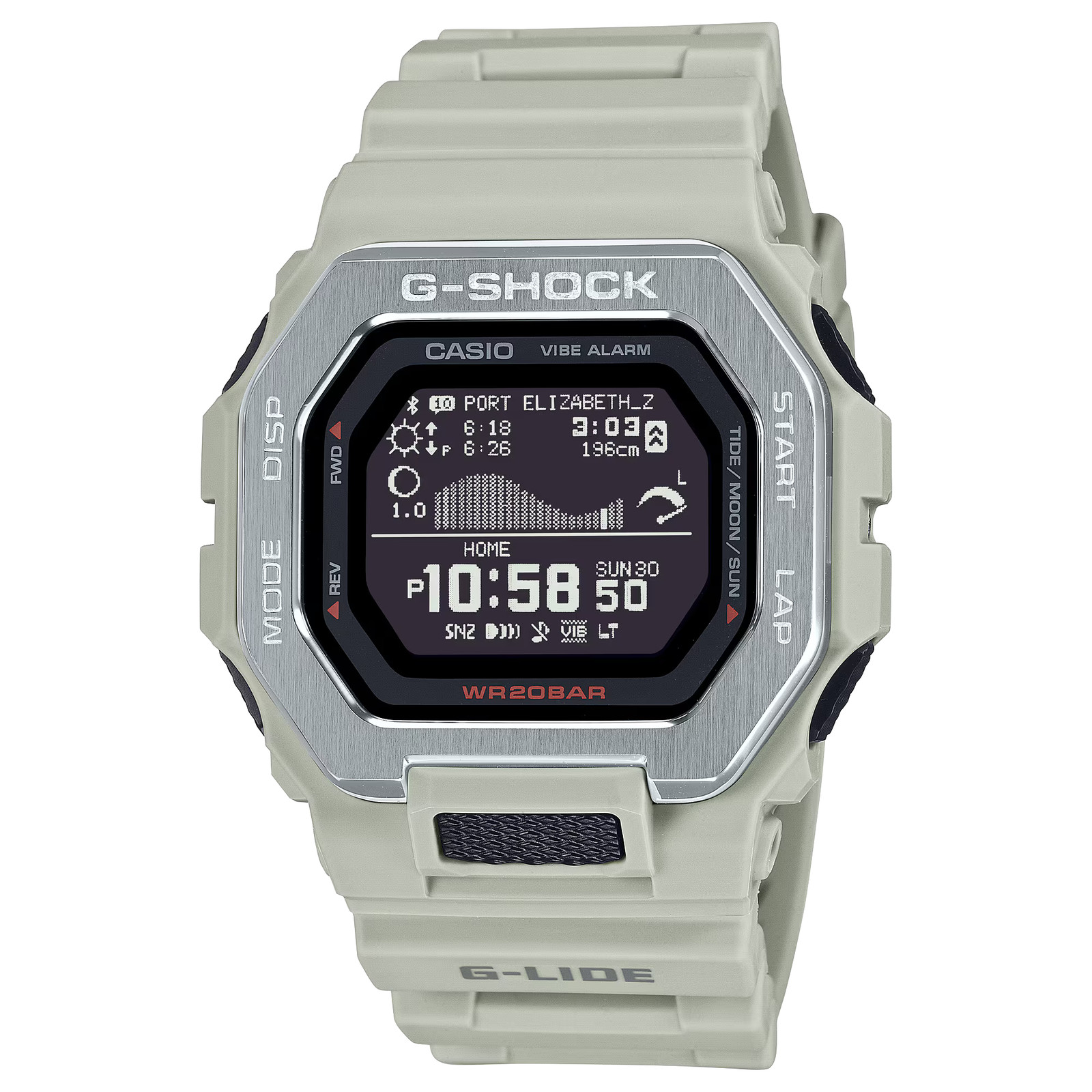 CASIO G-SHOCK GBX-100-8 G-LIDE BLUETOOTH GRAY / TAN DIGITAL WATCH