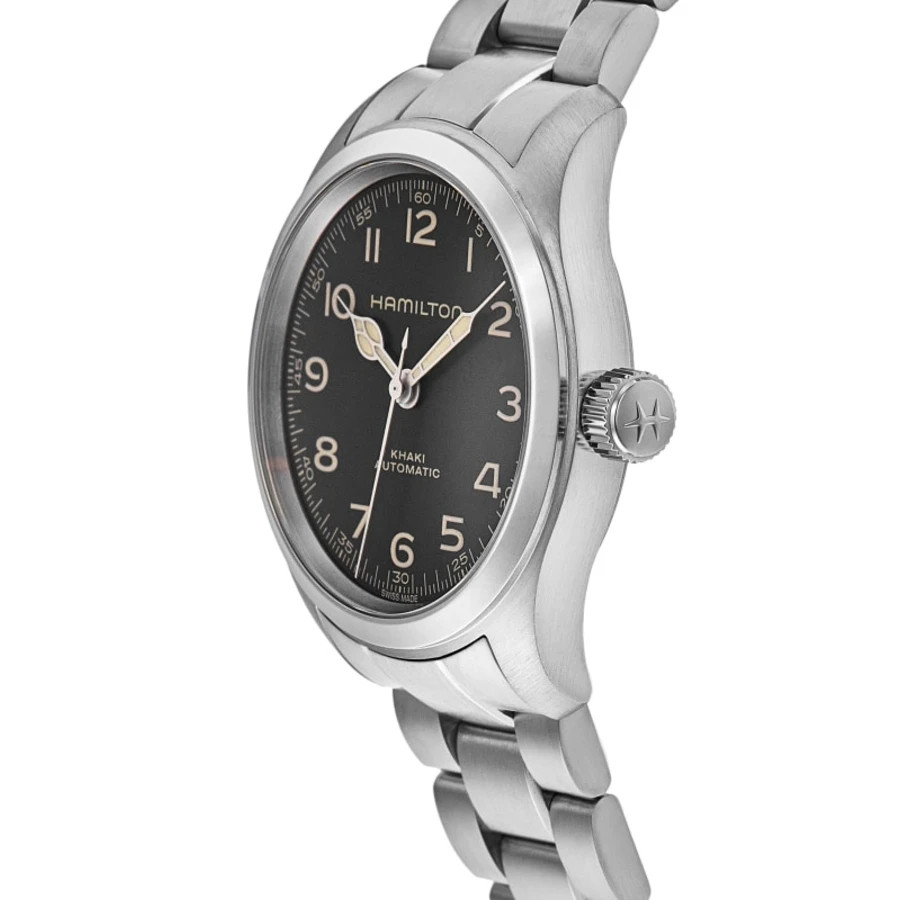New Hamilton Khaki Field Murph Automatic Black Dial Steel Unisex Watch H70405130
