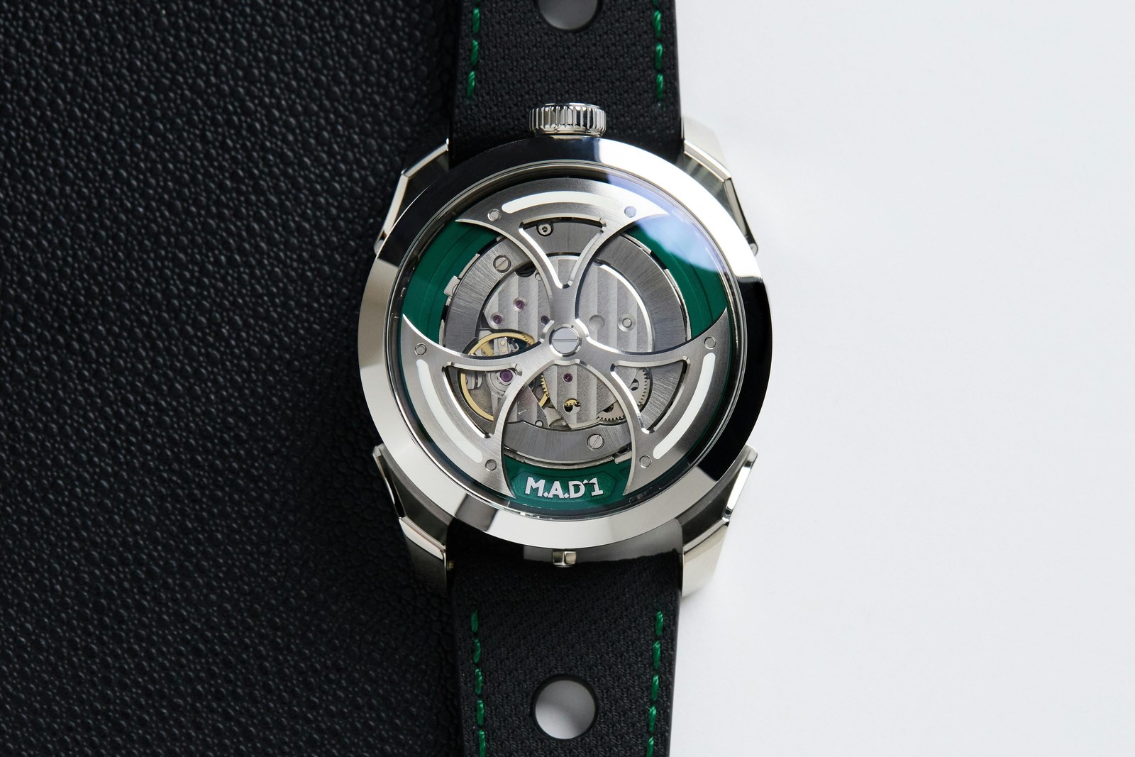 M.A.D.1 Edition 1 Green by MB&F Steel Auto Watch 42mm Strap M.A.D.1 GREEN