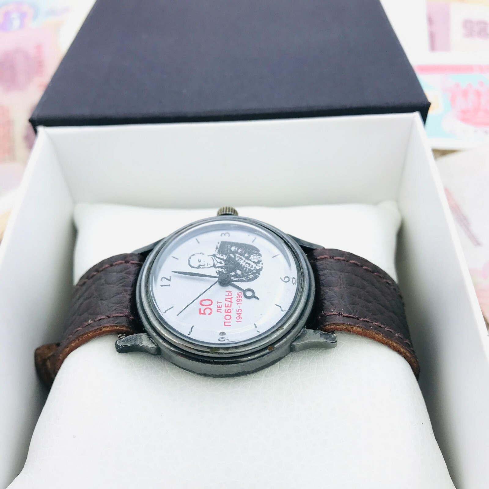 🎖 Rare Raketa 50 years WW2 Commander Zhukov 🎖 Wristwatch USSR Soviet Watch 🛠