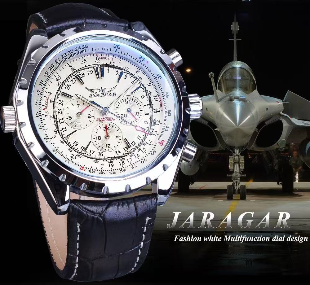 luxury Pilot/Aviator Mens Automatic Mechanical Watch Alloy Self-winding Gift
