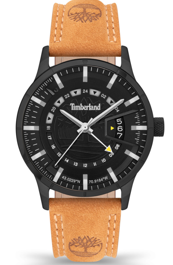 Timberland Bergeron Analog Light Brown Leather Men’s Watch TDWGB2201504