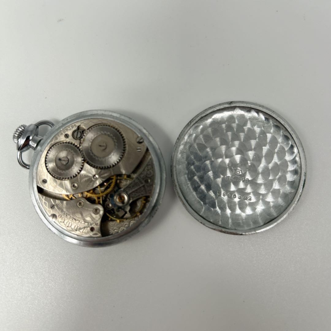 Waltham Manual Wind Pocket Watch Gold Subdial Vintage Retro Men’s Japan 071121