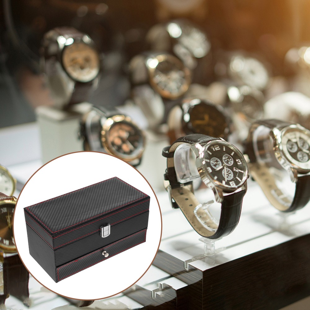 Exquisite Watch Case Mutifunctional Drawer Watch Box Watch Storage