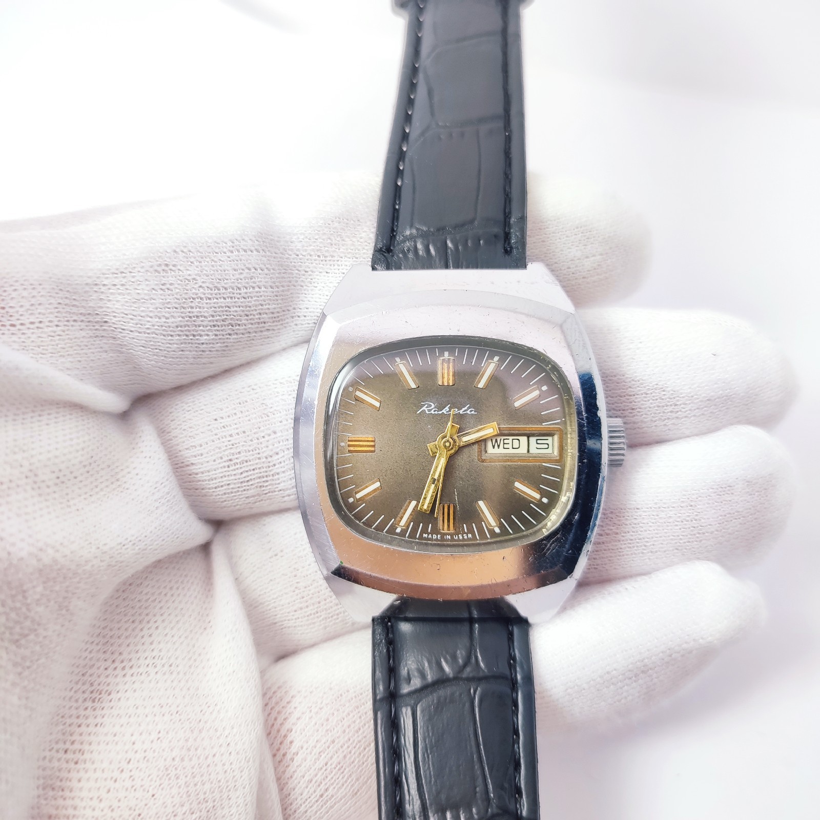 ⭐ Vintage Soviet watch Raketa mechanical 2626.H 18 jewels made in USSR 1980s*