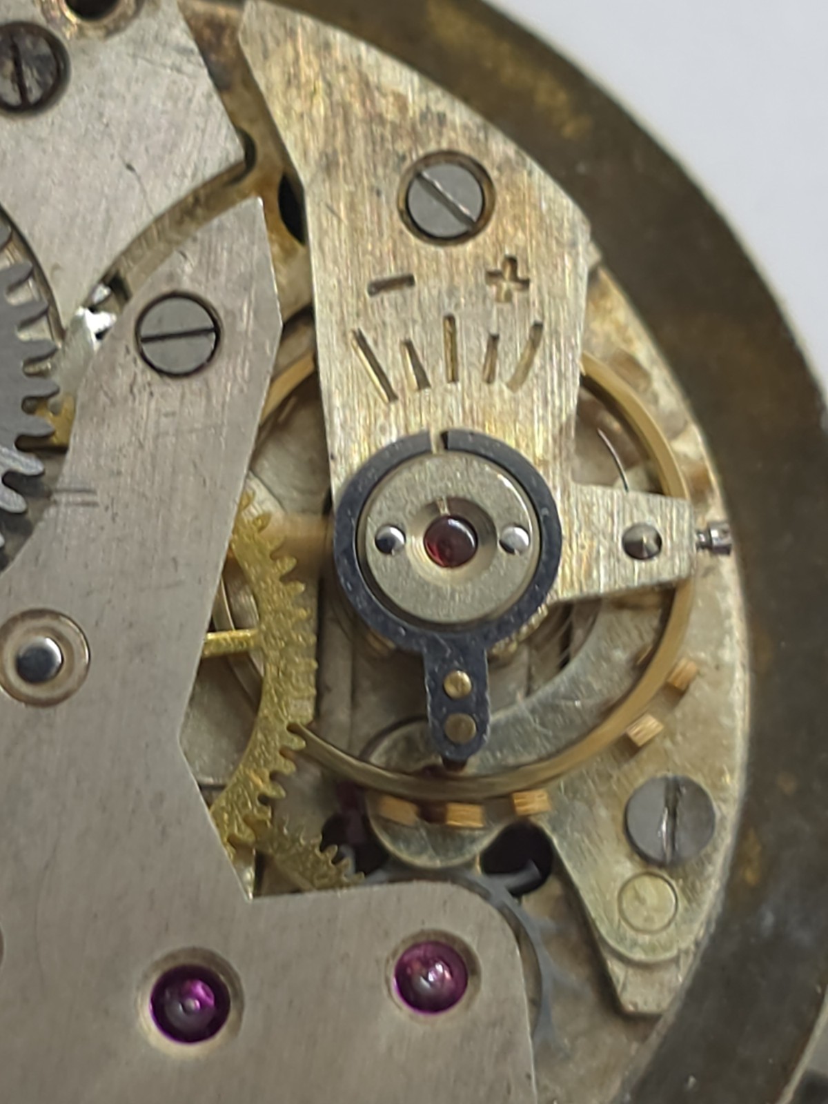 Vintage Watch Movement Cal. Cupillard “233 New” 1950 Good Balance MVT Holder