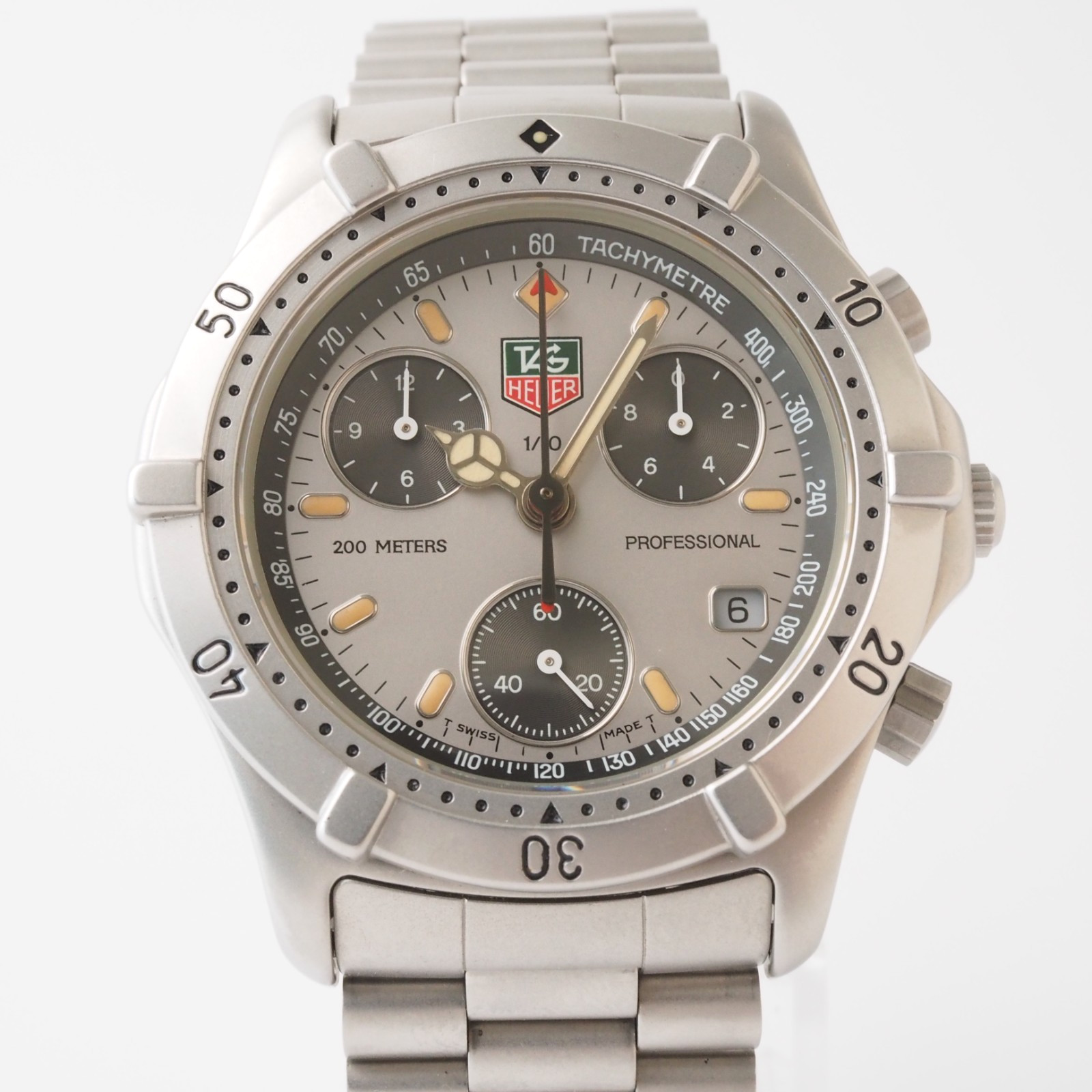 TAG Heuer 2000 CE1111 Quartz Chronograph Gray Dial Professional 200m Men’s Box
