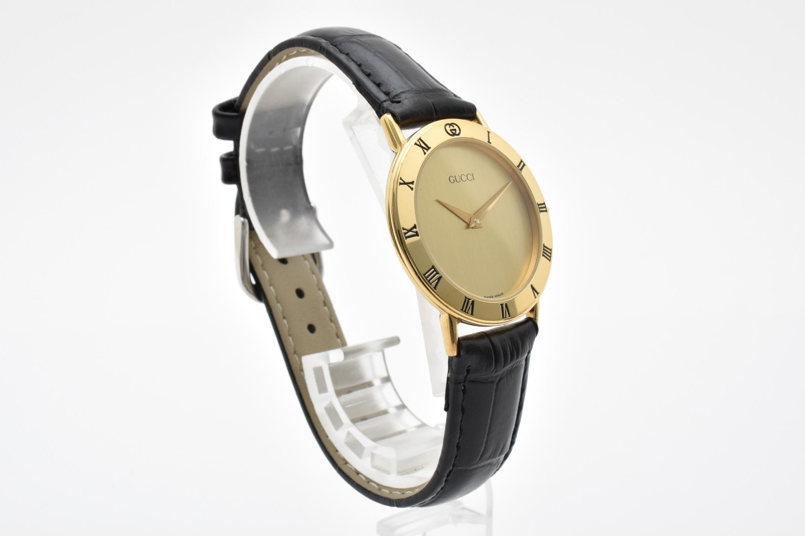 [Near MINT] Gucci 3000.2.M Vintage Gold Plated Quartz Men’s Watch From JAPAN