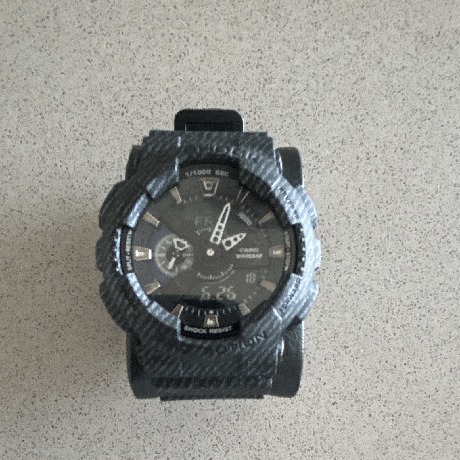 Casio G-SHOCK Analog-Digital Shock-Resistant 200m Black/Gray Resin Watch