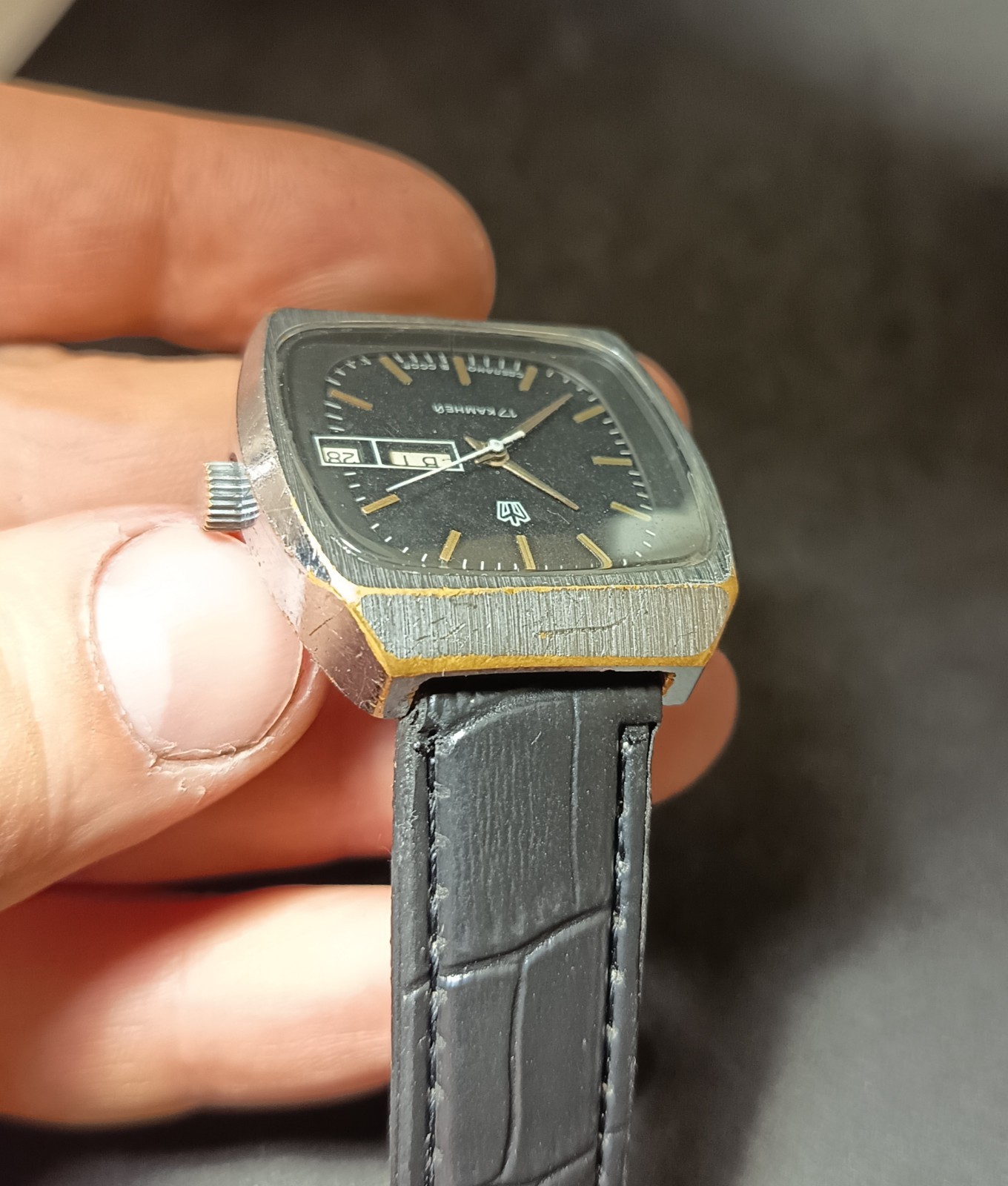 Vintage Men’s watch Poljot 17 jewels mechanical Soviet USSR