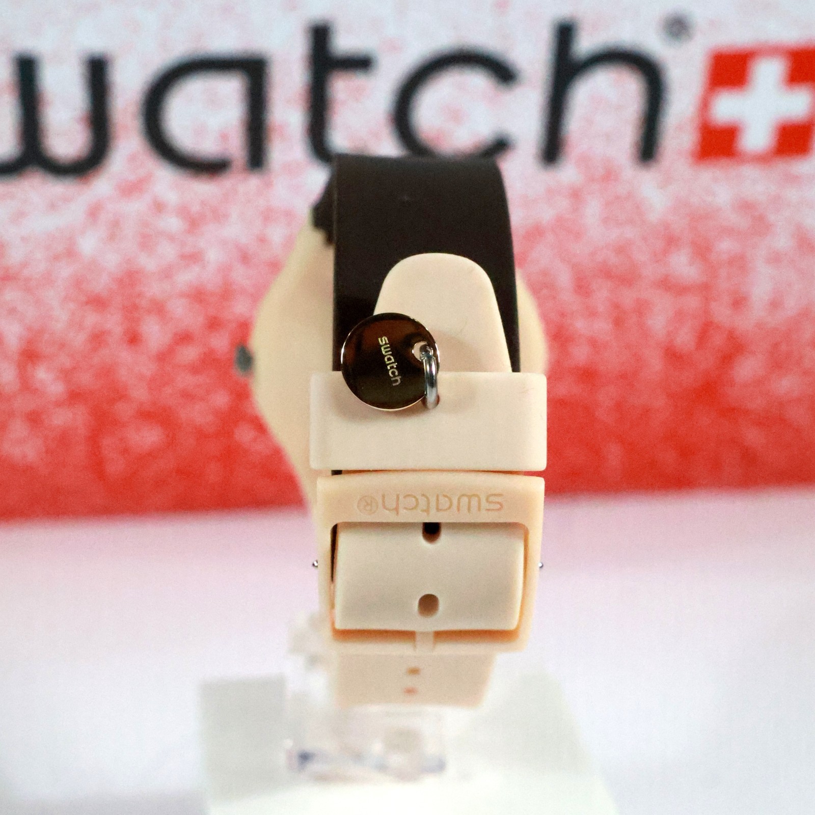 Swatch Swiss Made Love Folk CARLITO PUPPY WATCH GT109 Dark Brown Beige 34MM