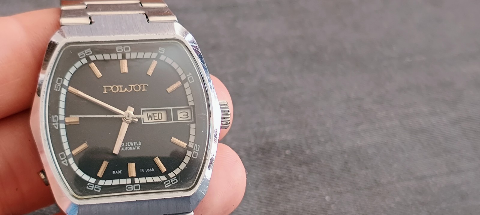 POLJOT de luxe mechanical automatic 17 Gio USSR mens watch USSR