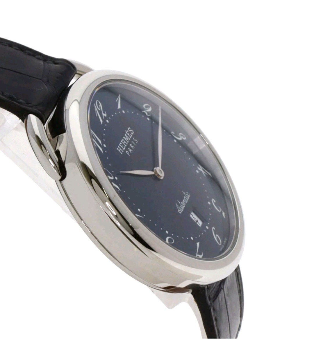 Hermes Arceau AR4.810 41mm Blue Automatic Mens Watch