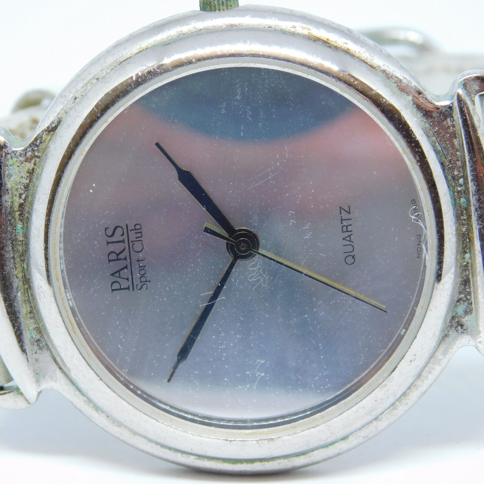 Paris Sport Club Genuine Leather Quartz Analog Women’s Watch New Battery