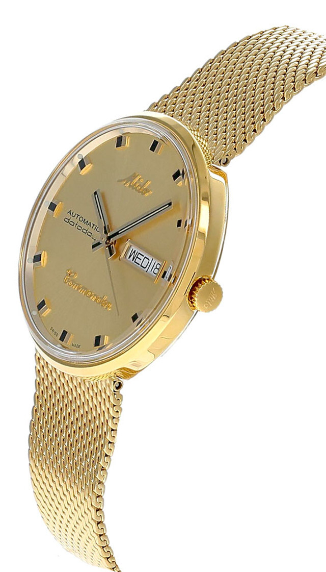 MIDO Commander 1959 37MM Yellow Gold Dial Men’s Watch M8429.3.22.13