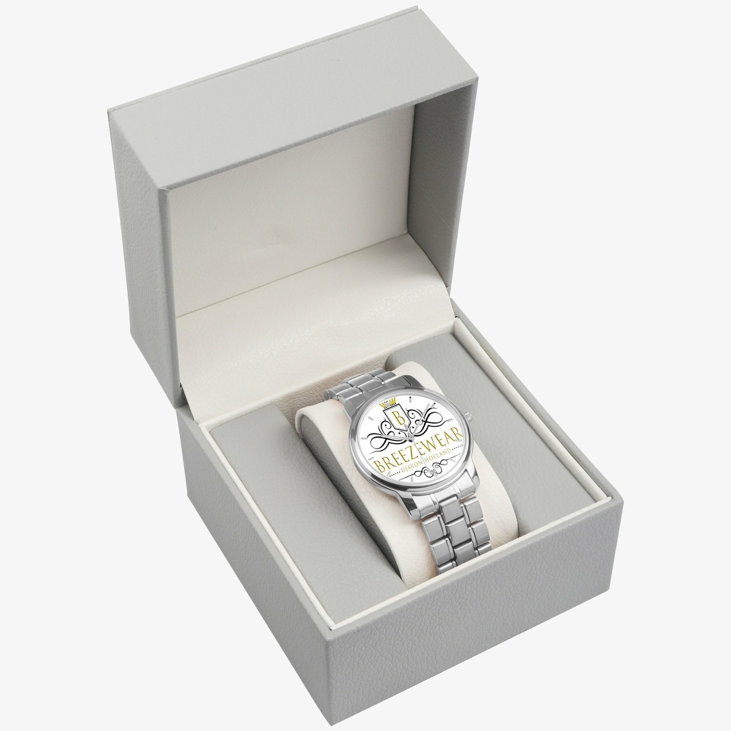 Breezewear Folding Clasp Type Stainless Steel Quartz Watch (With Indicators)