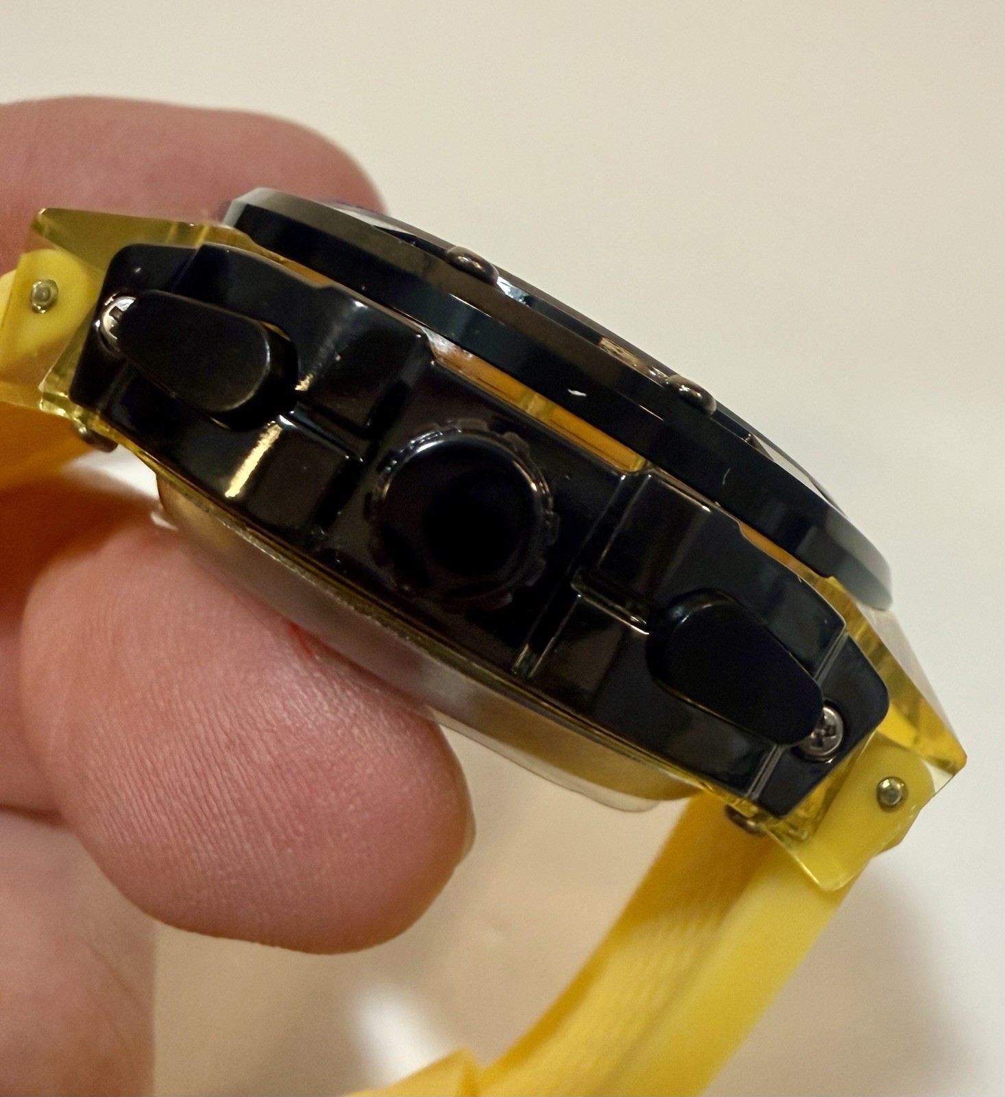 Activa X Invicta Mens Watch 51mm Yellow ABS Case 19mm Thick Digital ACW8118-001