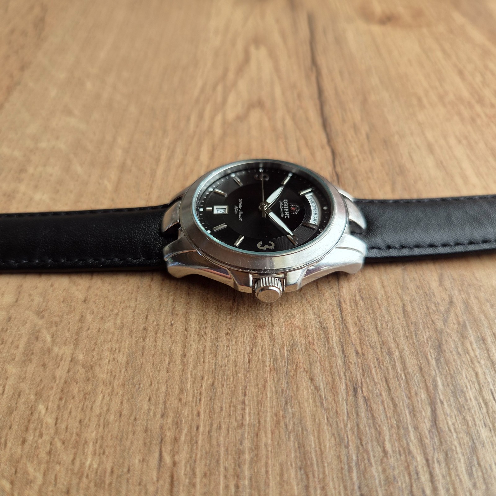 Rare Orient President day date Mechanical Automatic Japan Watch black watch