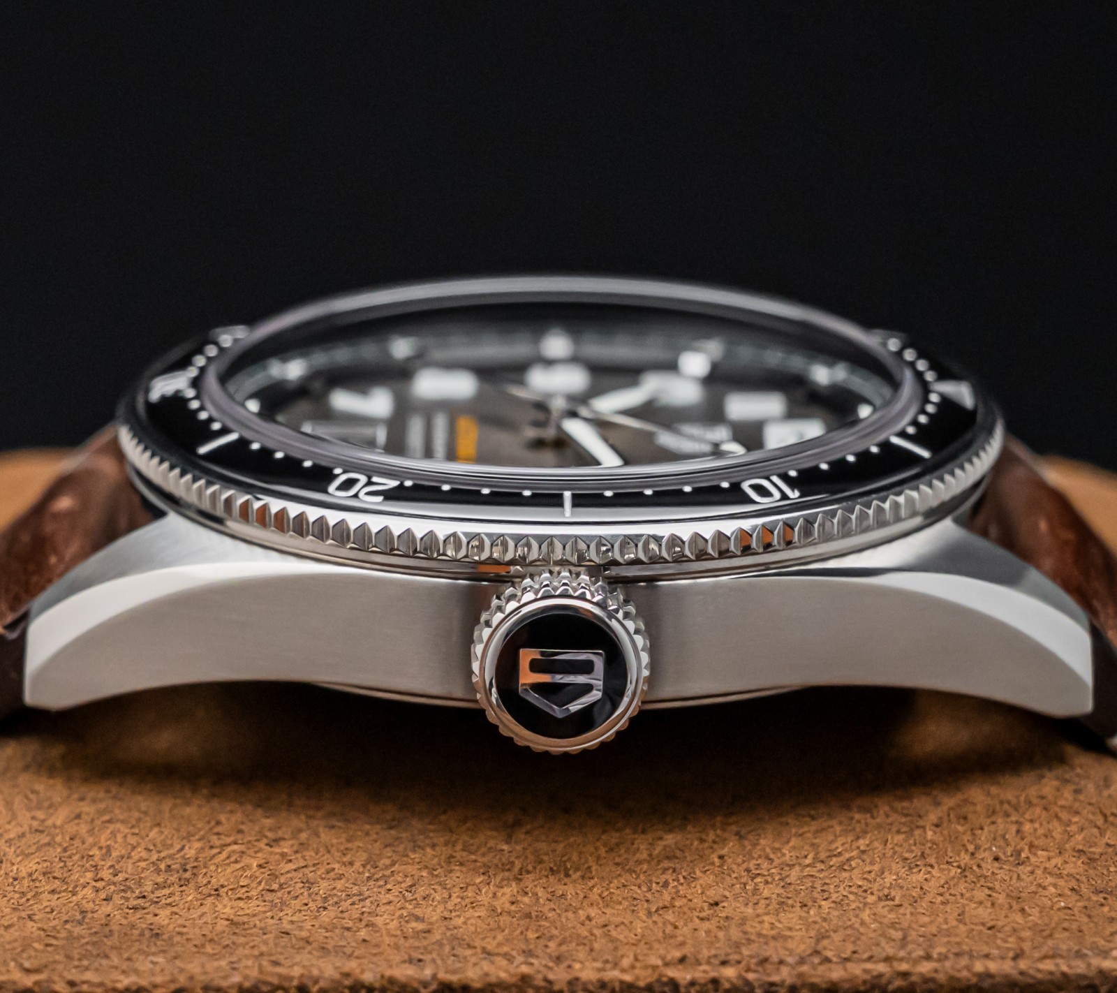 Tag Heuer Autavia Automatic 42mm Smokey Black Dial Papers Steel WBE5190.FC8268