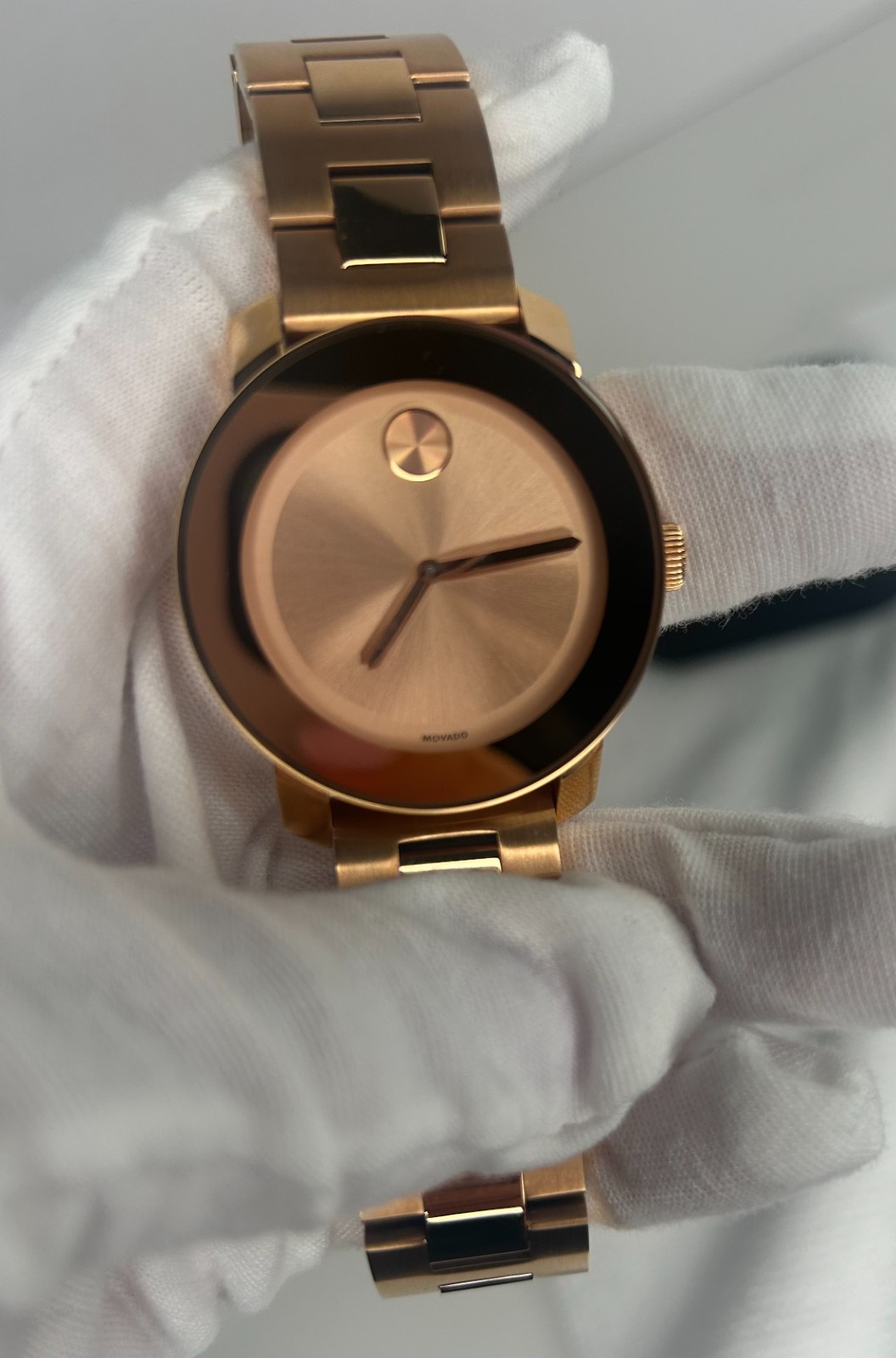 Movado Bold Rose Gold Ion-Plated Stainless Steel 36 mm Watch Box Set 3600342