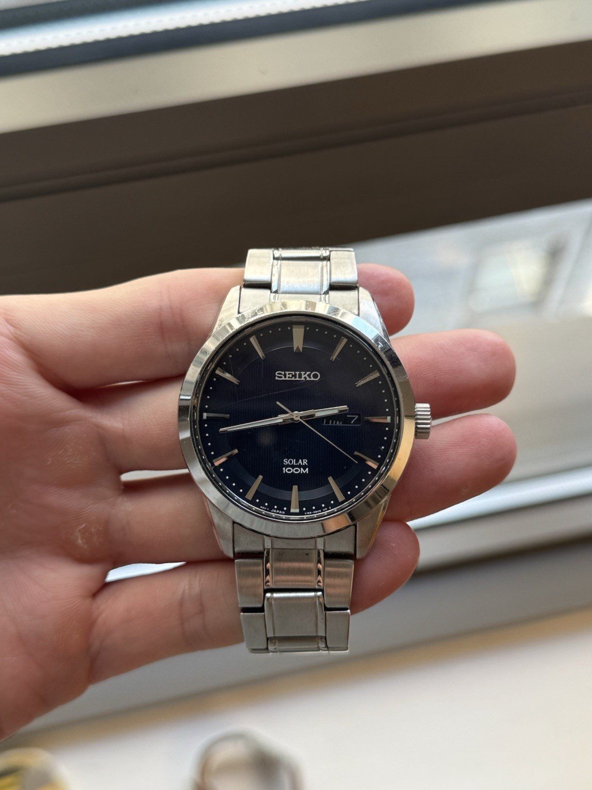 Seiko Solar Blue Men’s Watch SNE361 Solar Powered