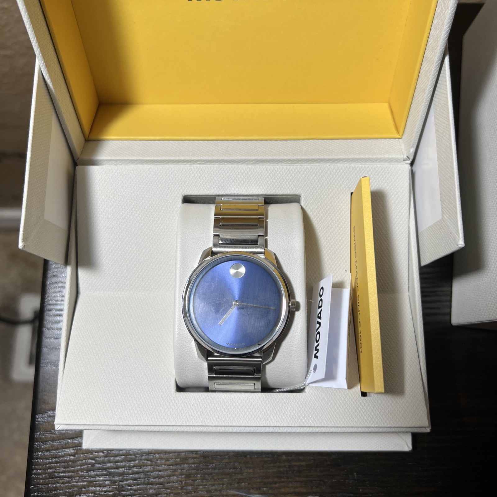 Movado 3601314 Men’s Bold Blue Dial Quartz Watch