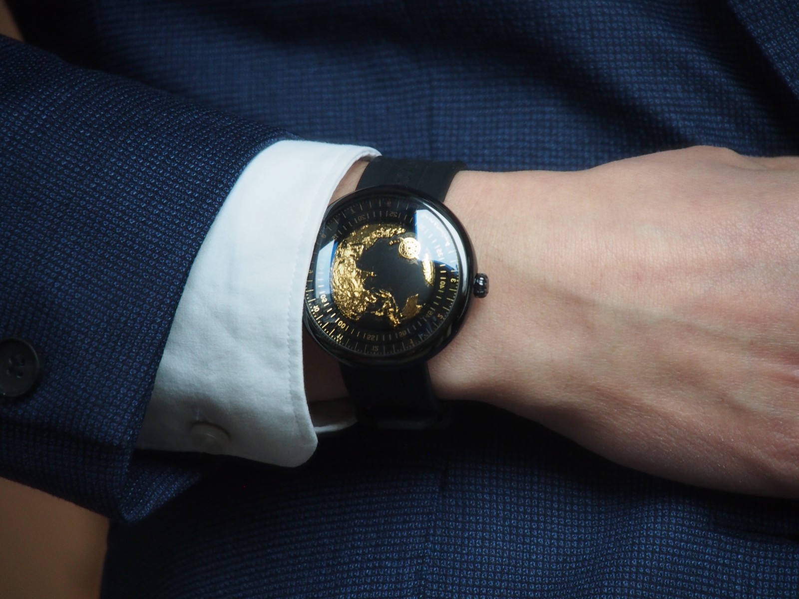 CIGA design Blue Planet Gilded Age Gold Plated Dial GPHG Award, EU Warehouse
