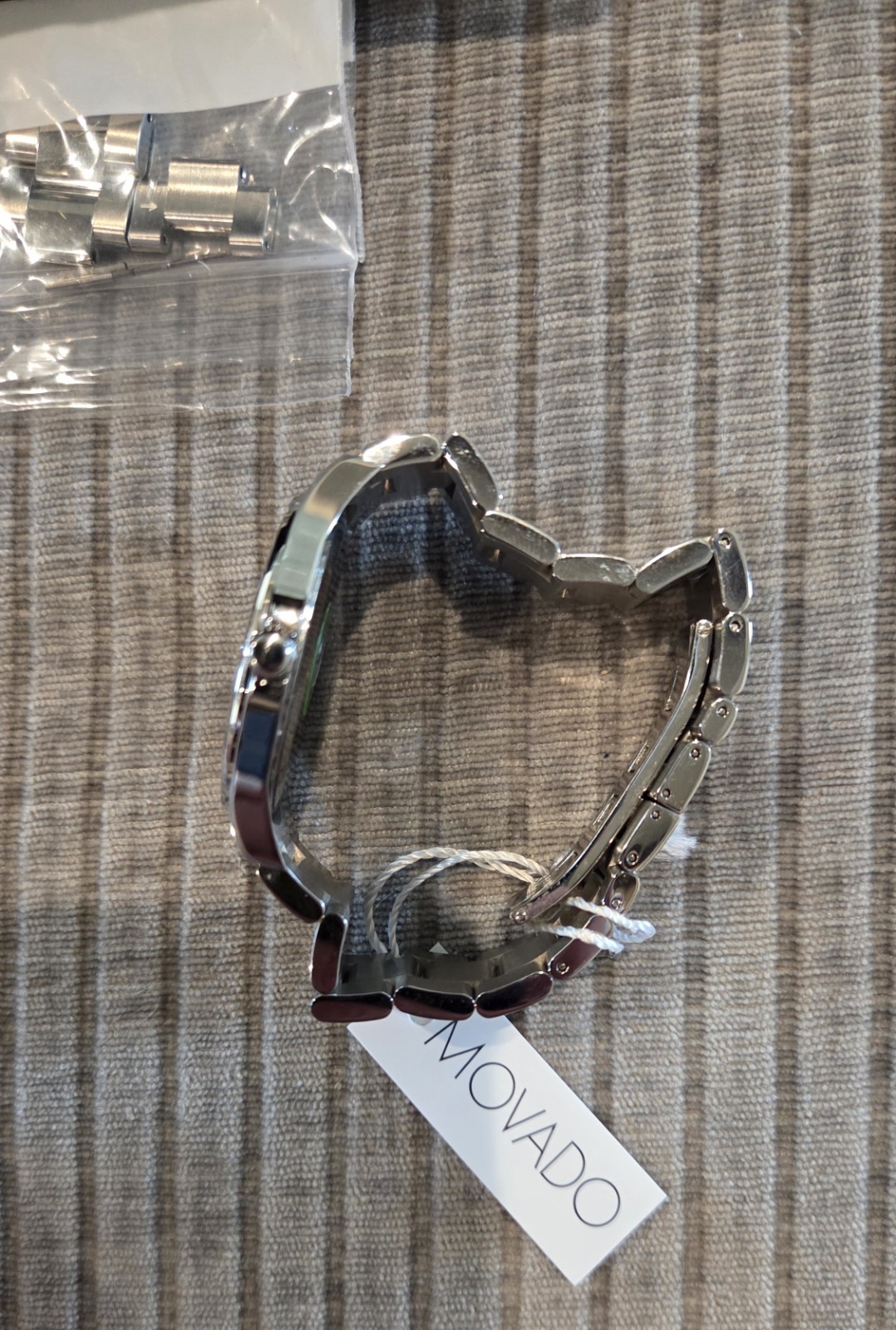 MOVADO Challenger Watch 38mm 0607719 Museum with Diamonds NWT