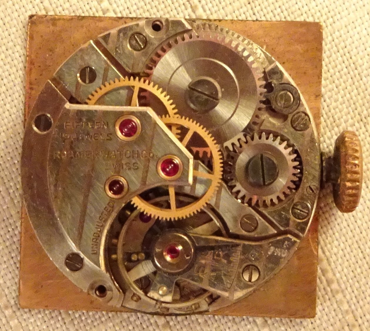 Roamer Wristwatch 15J Antique Men’s Parts or Repair