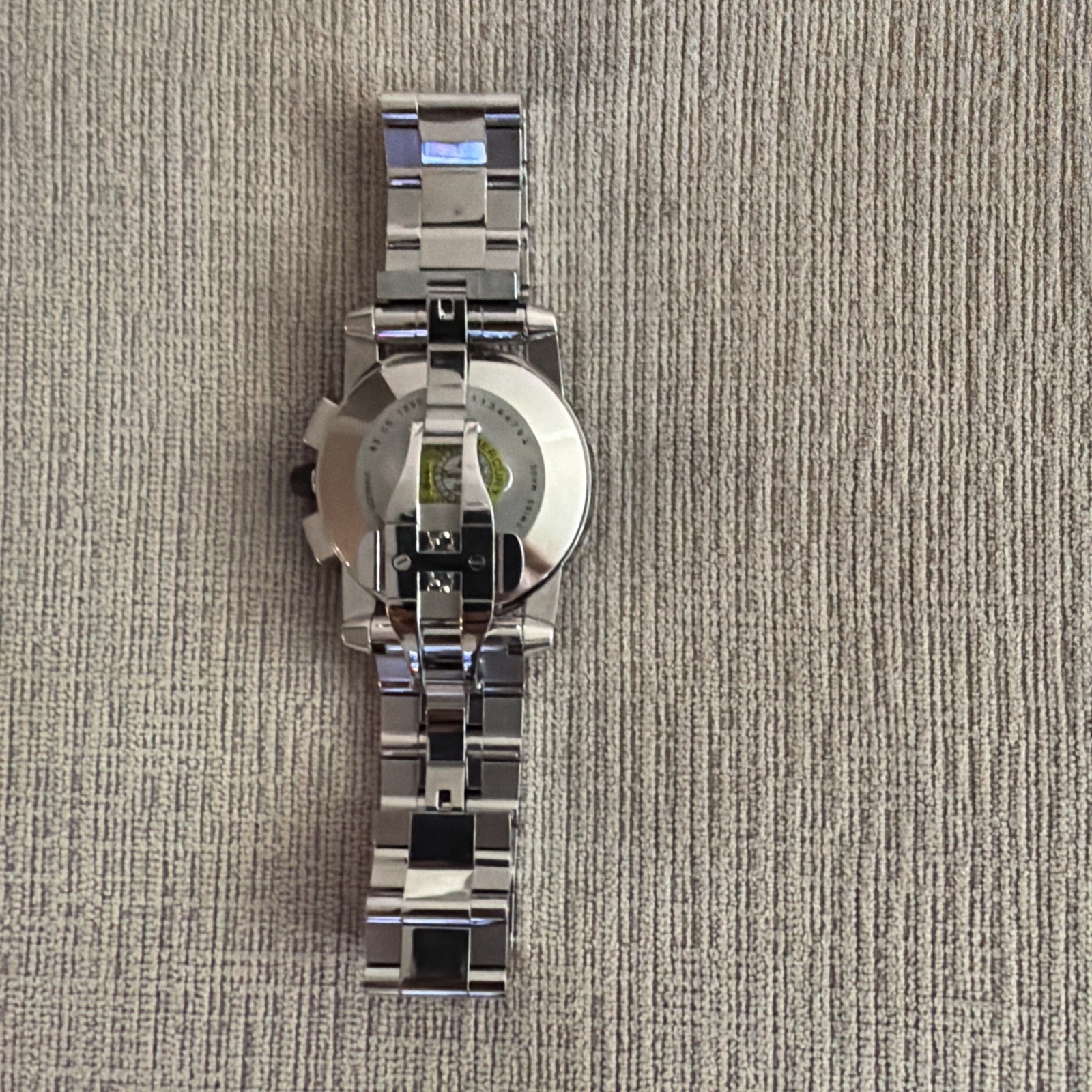 MOVADO MENS $2995 VIZIO FLYBACK CHRONOGRAPH SILVER / BLACK CARBON WATCH 0607030