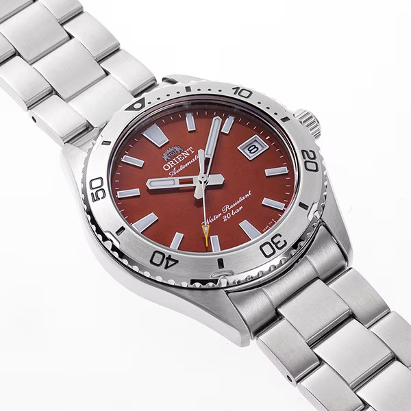 Orient RN-AC0Q09R Sports Mako 40 Automatic Men’s Diver Watch StainlessSteel Red