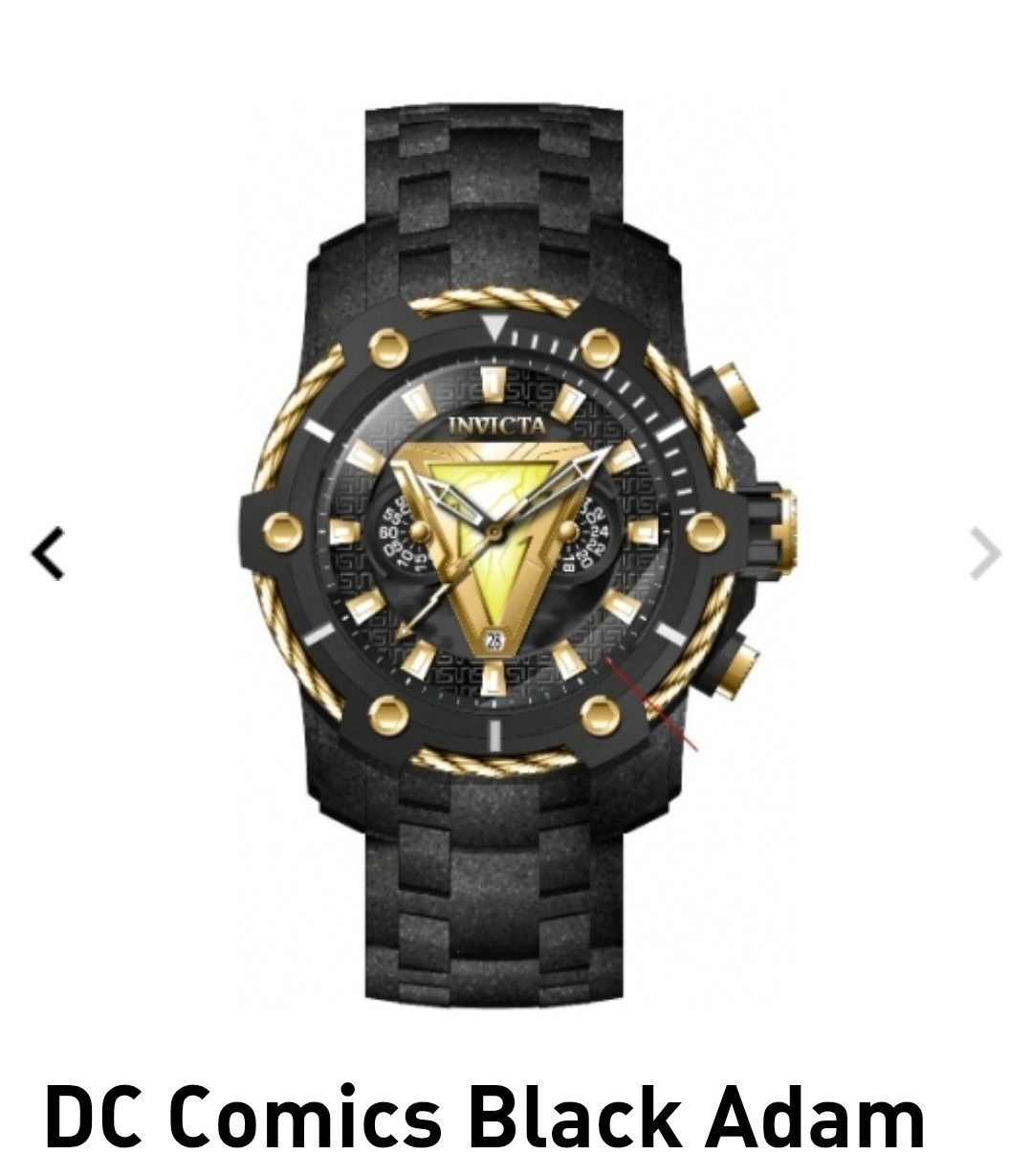 Invicta – DC Comics #127 BLACK ADAM – SAND BLASTED – Limited Ed – mens watch