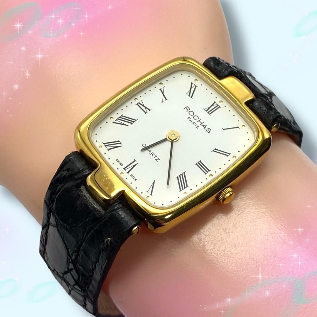 Excellent Condition Working Item Rochas Ladies’ Watch Roman White Dial Quartz
