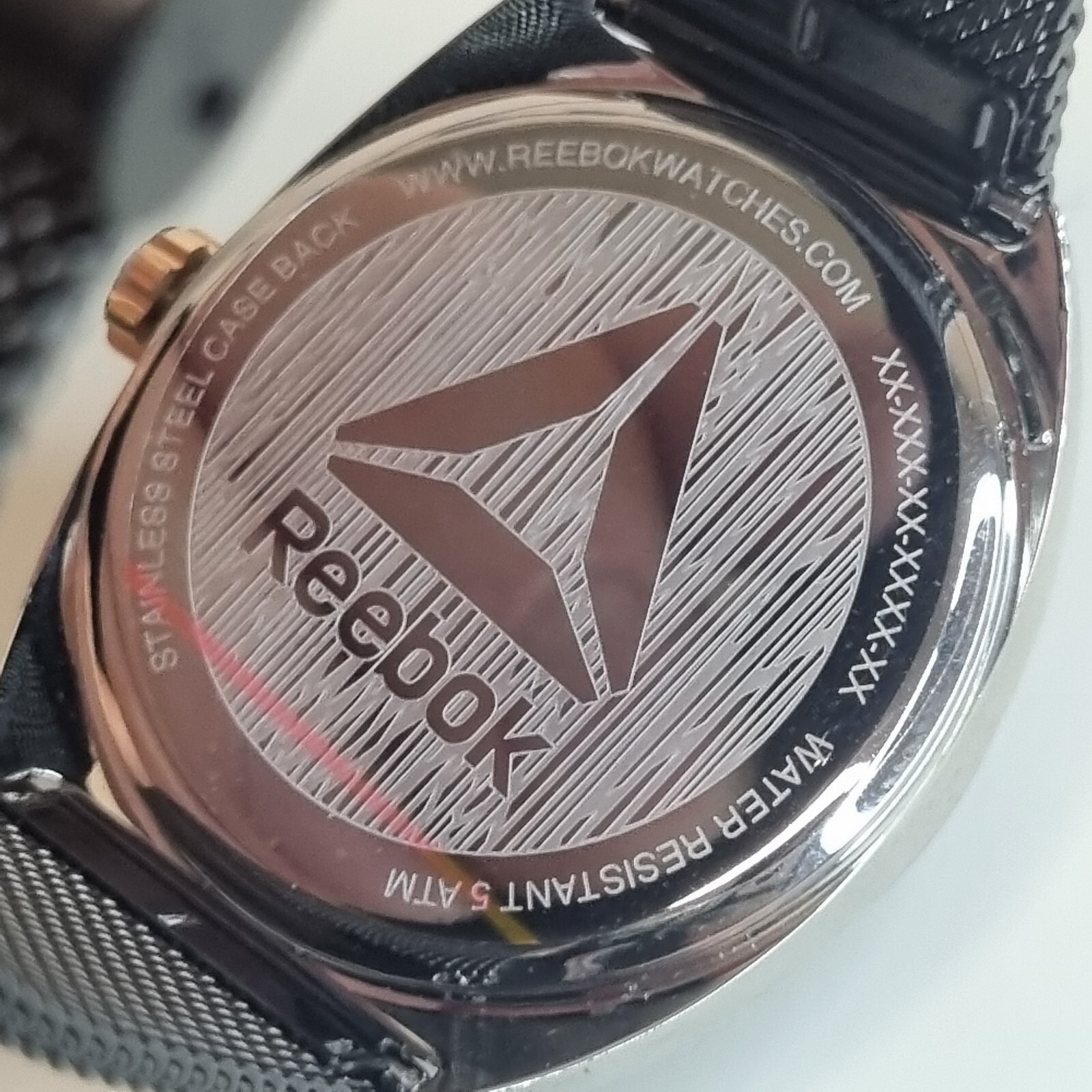 Reebok Pure Black Rose Gold Women’s Steel Watch RD-PUR-L2-S1S4-A3 New Old Stock