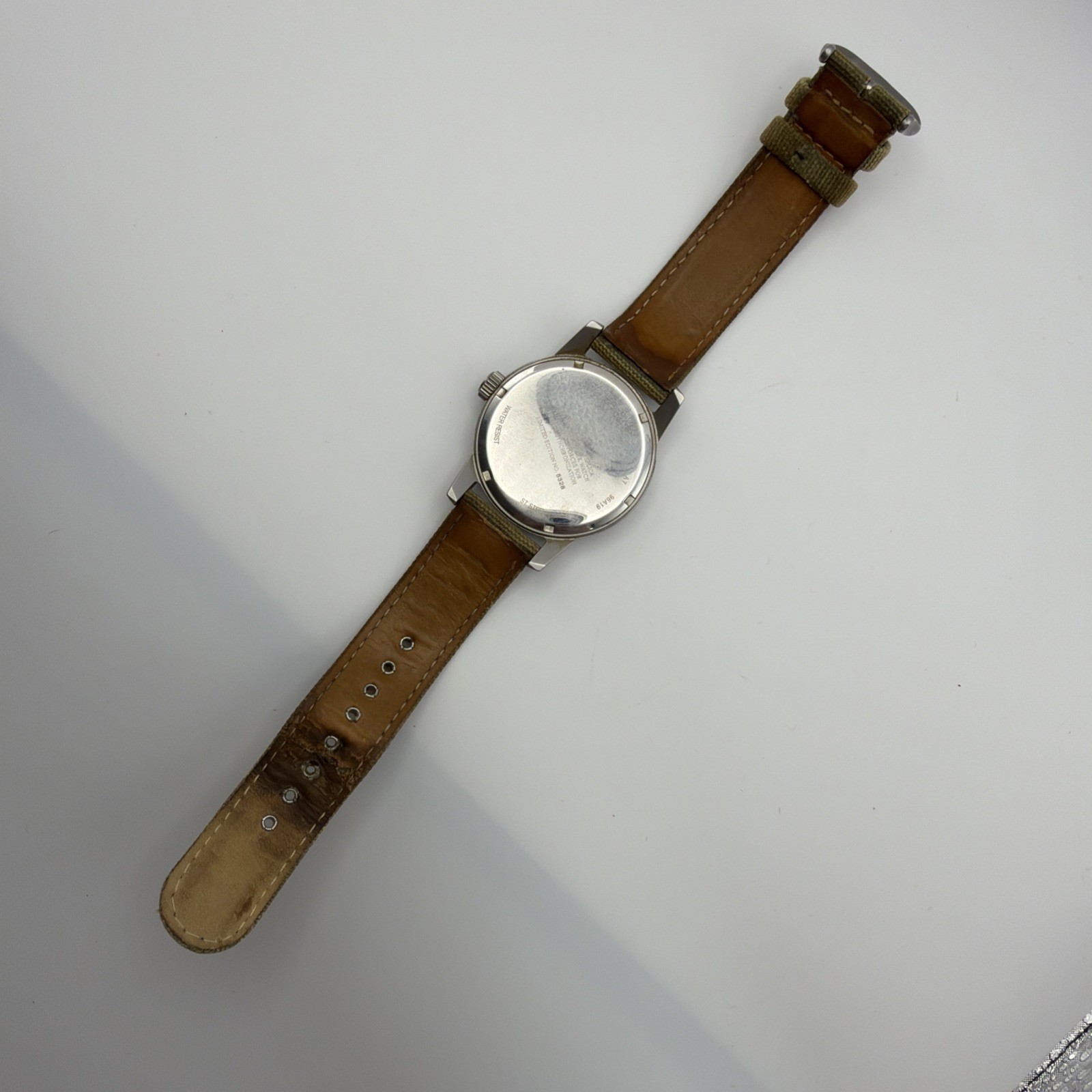 Bulova Hack Watch 96A19 Swiss Limited Edition WWII Replica 38mm Quartz UNTESTED