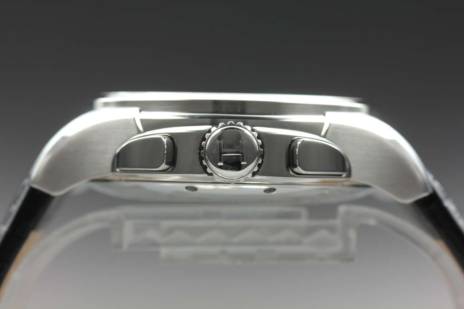 HAMILTON Jazzmaster Open Secret Chronograph AT H327560 Men’s Watch [ Band Wear ]