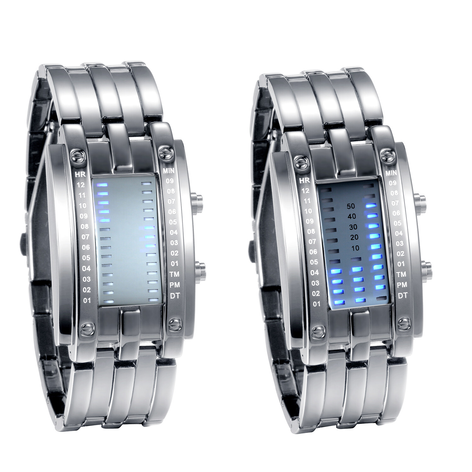 Men’s Women’s Binary Watches Luminous Sport Date Digital LED Couples Wrist Watch