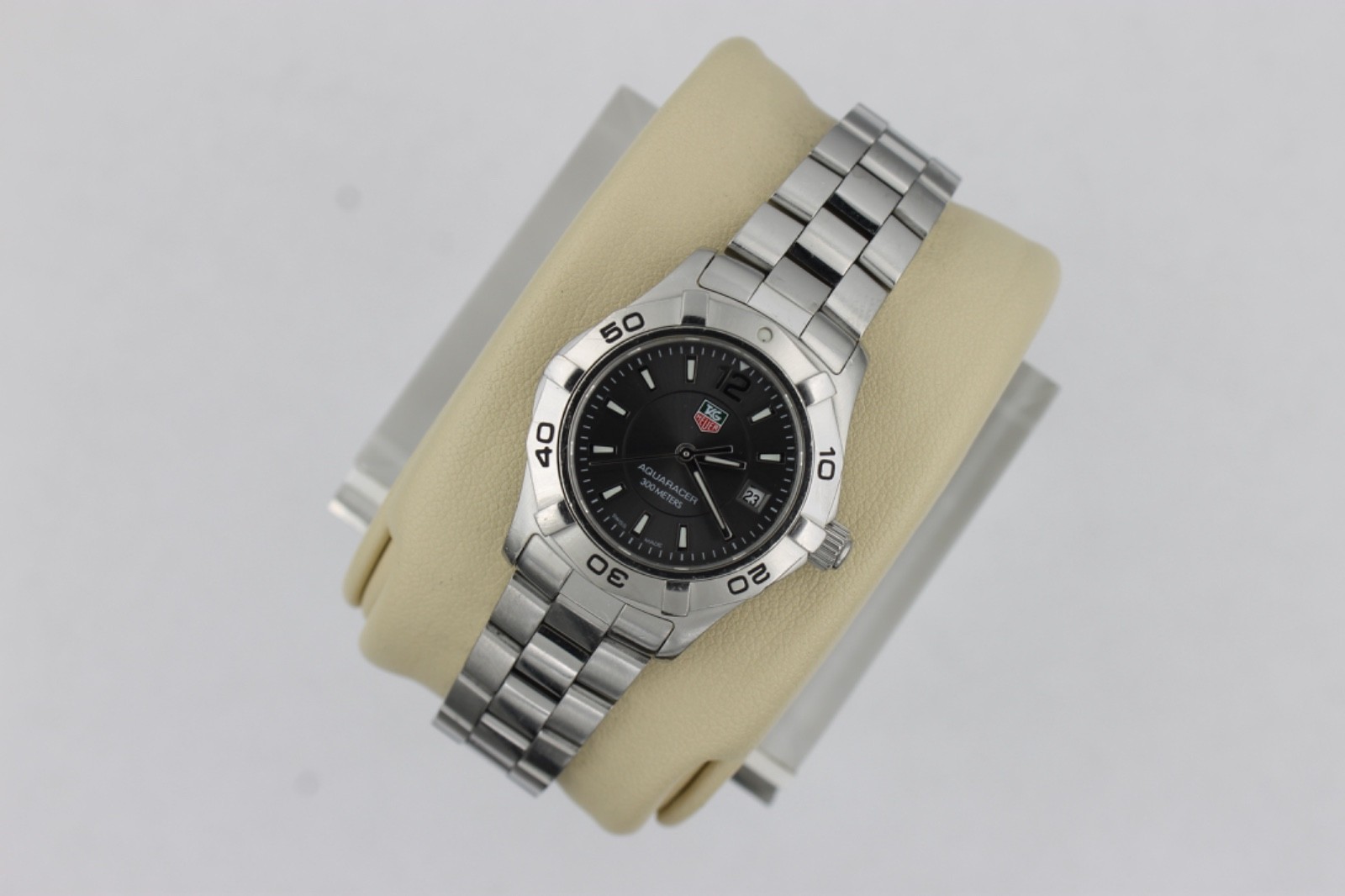 TAG Heuer WAF141E.BA0823 Womens Aquaracer Series Quartz Watch Gray Silver 300M
