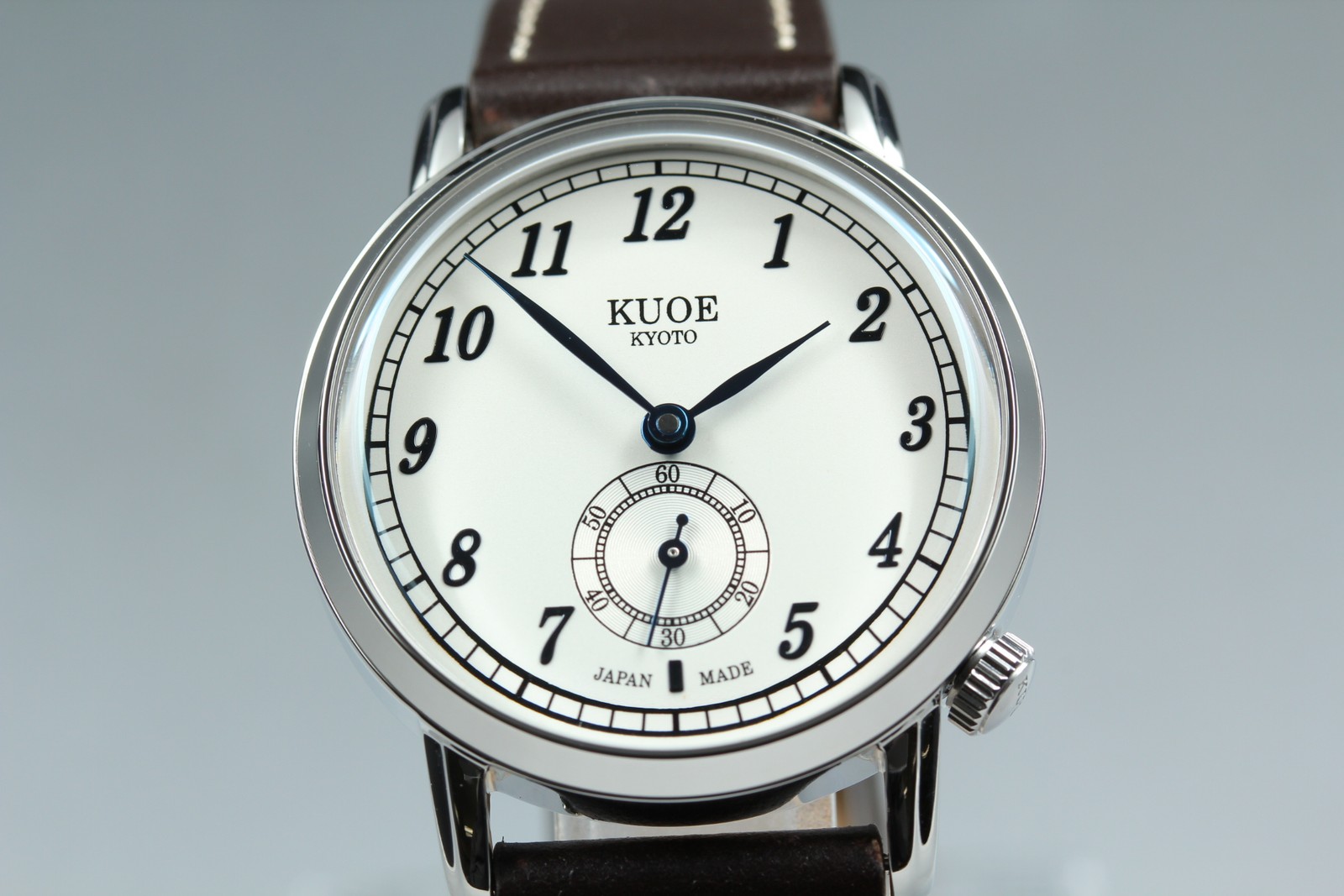 [MINT Box] KUOE KYOTO OLD SMITH 90-007﻿ Silver Brown Automatic Men’s Watch JAPAN