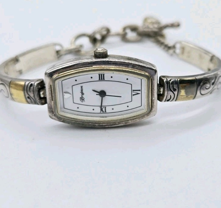 Brighton Watch Venezia Two tone New Battery Bracelet Band 8.5 in Toggle