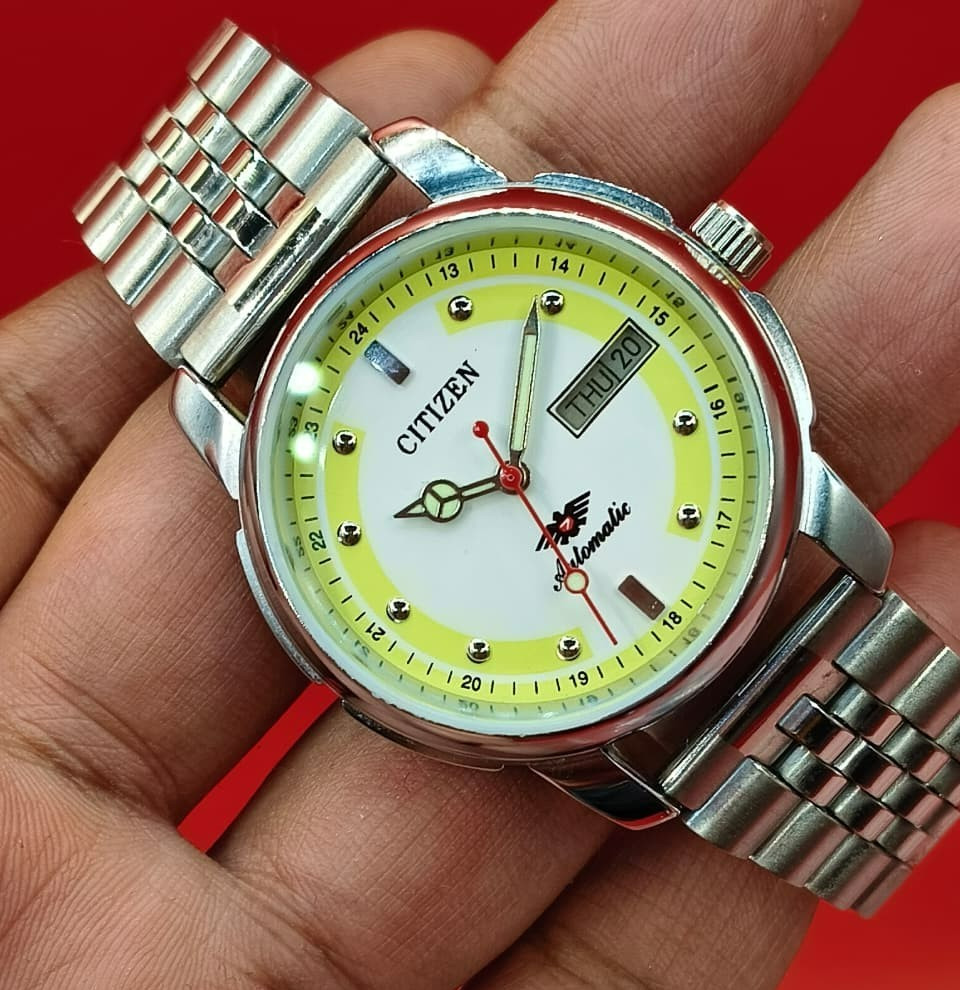 Automatic 8200 21Jewels Restored Dial White DayDate Mens Japan Watch Vintage 68
