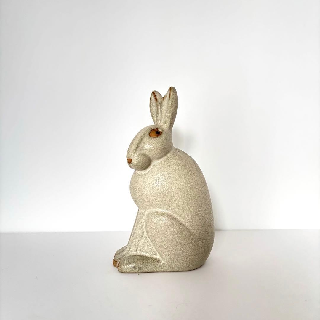 Lisa Larson Hare Figurine Jie Gantofta Sweden Ceramic Art Pottery Sculpture