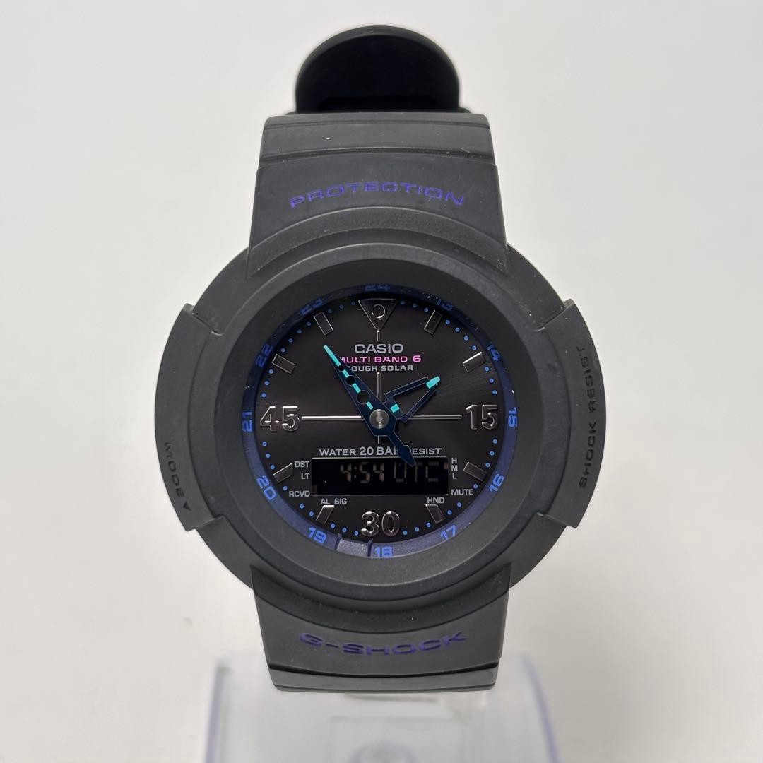 [Working] Casio Men’s Watch G-Shock Blue Hands Matte Black Solar Radio Contr