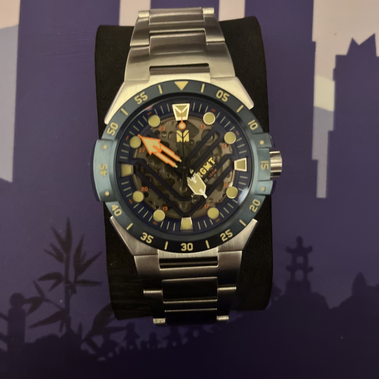 RGMT Milars Skeleton Watch Men Automatic Stainless Steel