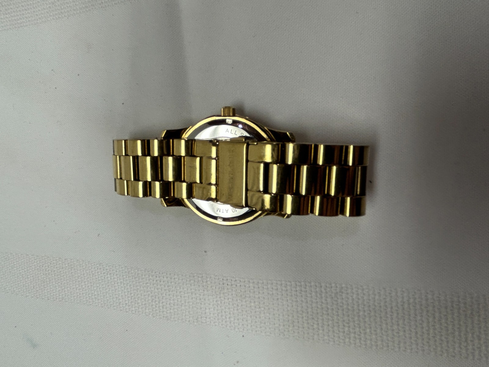Michael Kors Runway Rose Gold Tone MK Logo Dial Watch MK5852