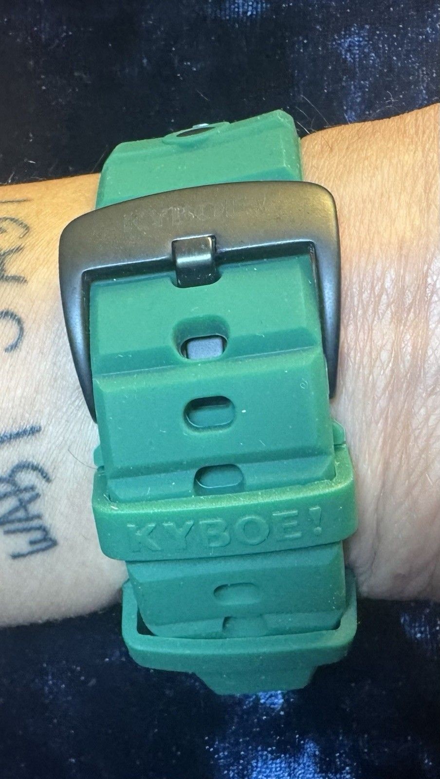 KYBOE! Giant Mariner 55MM Aquamarine Water Resistance Quartz Watch rubber GREEN